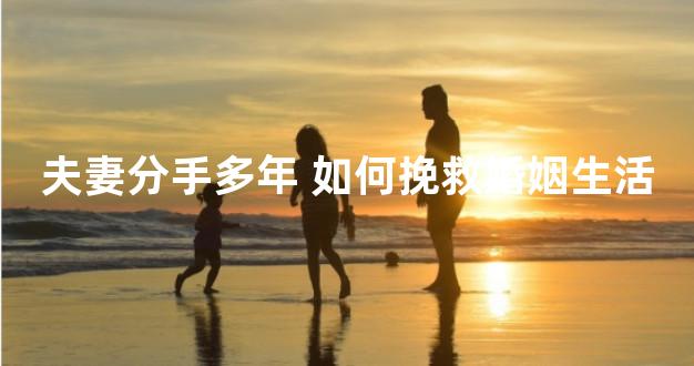 夫妻分手多年 如何挽救婚姻生活